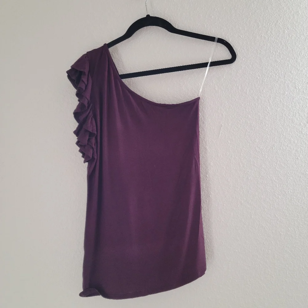 NWT H by Bordeaux Rosewood One Shoulder Top in Size S - Picture 6 of 6
